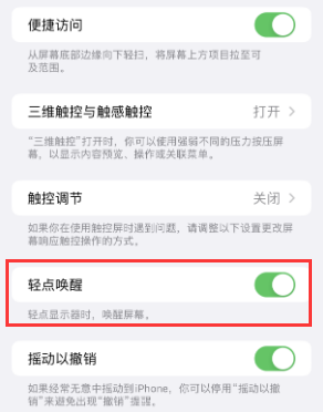 七里河苹果授权维修站分享iPhone轻点无法唤醒怎么办 